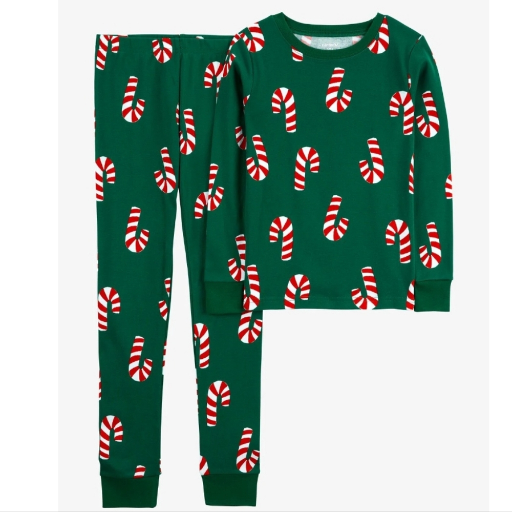 2-Piece Candy Cane Pajamas